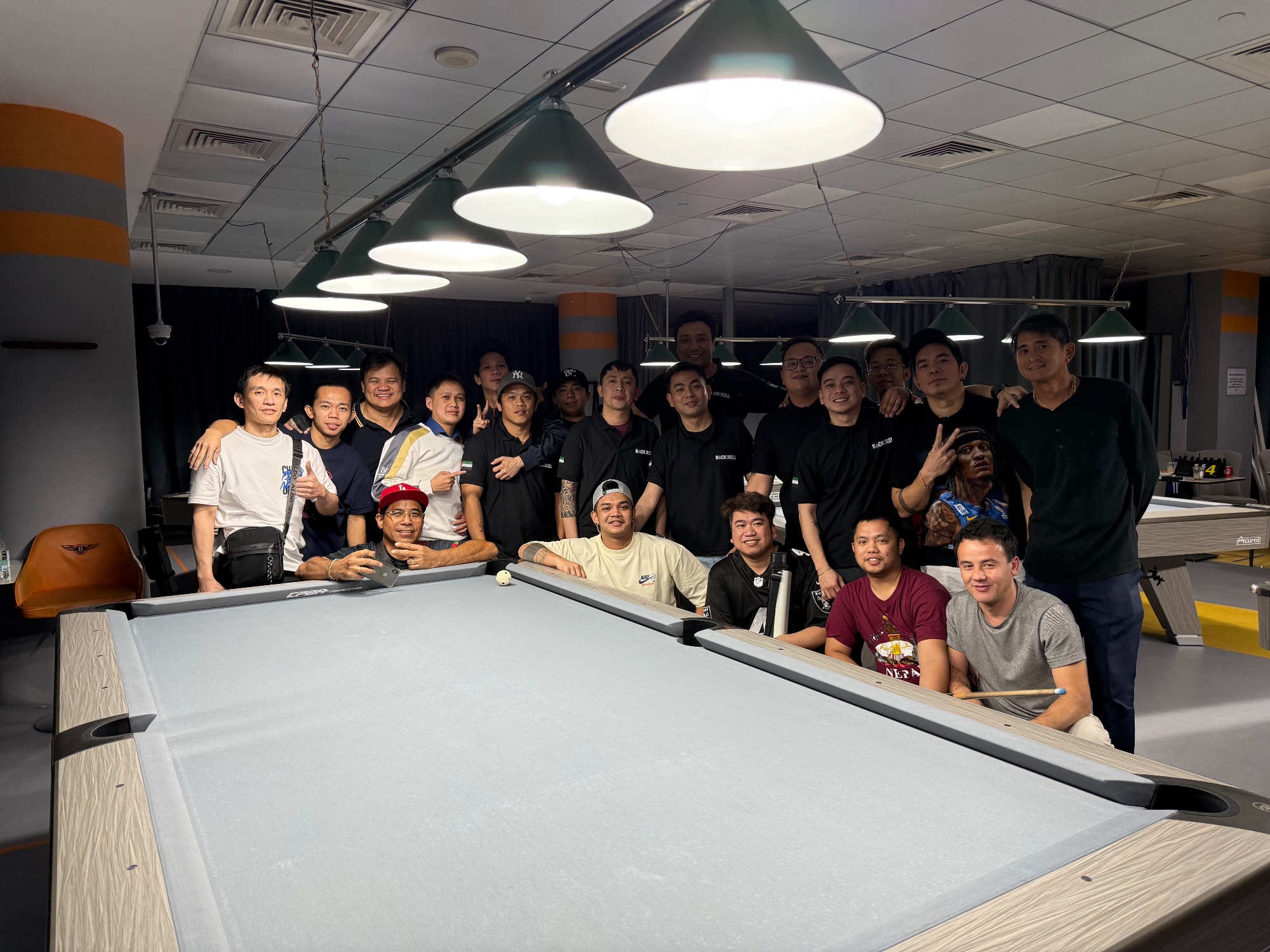 RACK N ROLL players together after a tournament